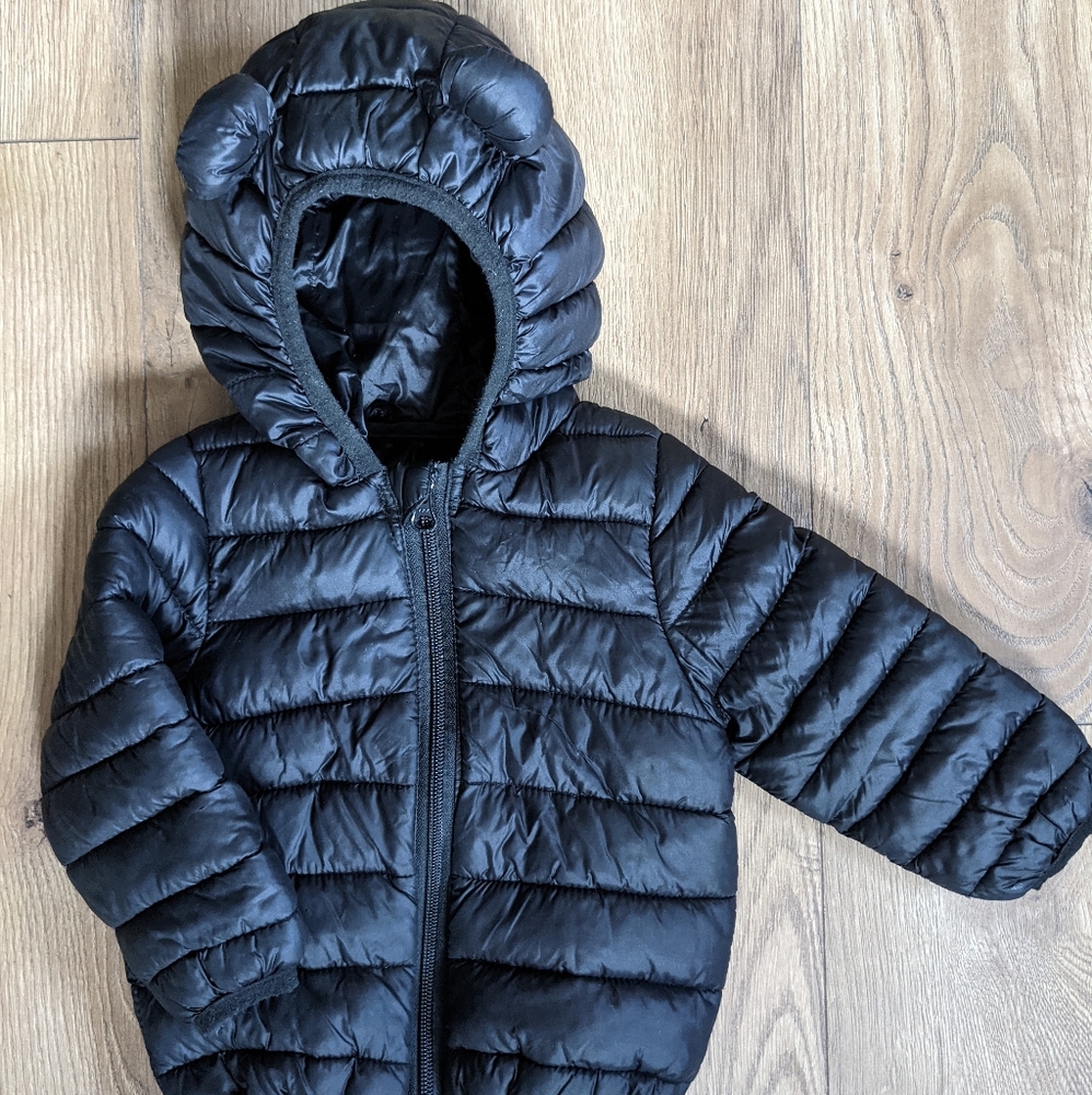 12-18 month black puffer jacket